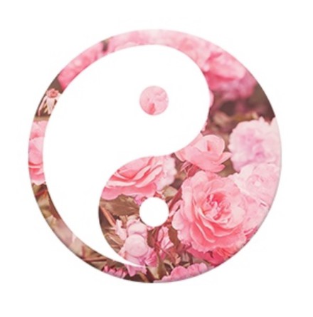 Mobilhllare Pop-Stand "Yin & Yang (ROSA)" ( Popsockets-alternativ )