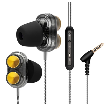 LANGSDOM Dual Driver In-ear Hrlurar