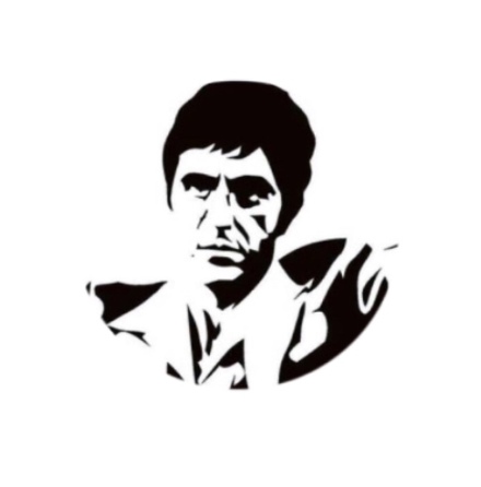 Mobilhllare Pop-Stand "SCARFACE" ( Popsockets-alternativ )