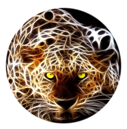 Mobilhllare Pop-Stand "Electric Leopard" ( Popsockets-alternativ )