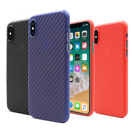 Tunt och stilrent Skal i matt-Carbonfinish fr iPhone X/XS