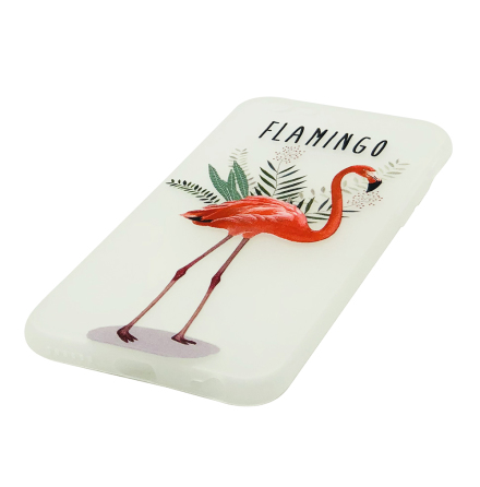 Flamingo - Retroskal av silikon fr iPhone 6/6S Plus