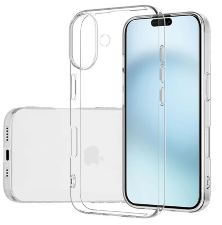 iPhone 16 Plus - Elegant Transparent Skal med Hg Sttdmpning